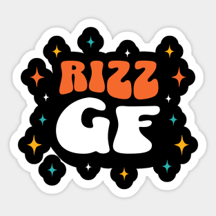 Rizz Girlfriend | GF | W Riz | Rizzler | Rizz god | Funny gamer meme | Streaming | Rizzard Sticker